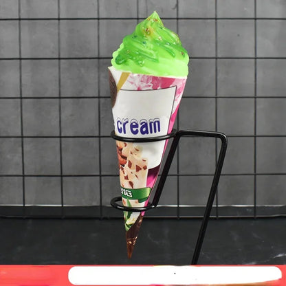 1pc/lot Simulation Ice Cream Cone Dessert Ice Cream Milk Tea Shop Decoration Fake Fruit Ice Cream Props Decoration Model DIY luvshop24