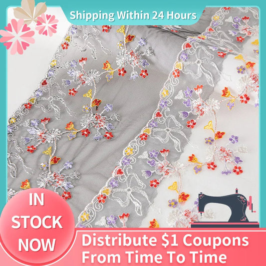 1 Yard Underwear Women Lace Fabric For Bra Dress Craft Trim Sewing Accessories Lace Tulle Embroidered Mesh Lace Drop Shipping luvshop24