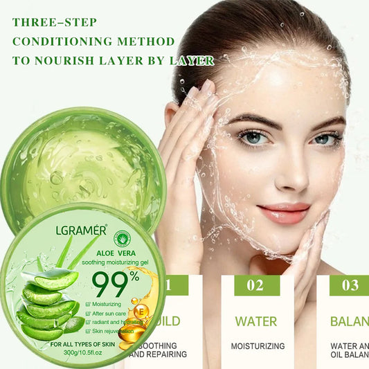 99% Aloe Vera Moisturizing Gel Refreshing Non Sticky Facial Facial Cream Wash Free Deep Nourishing Maintain Skin Face Care Skin luvshop24