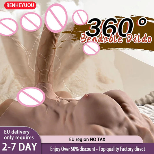 RENHEYUOU new adult sex toy anal big dick doll male female masturbation male adult sex doll half body gay sex toys 18+ xxx luvshop24