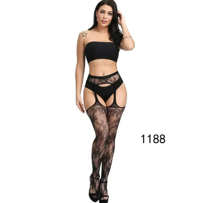 Lace Top Plus Size Knee Thigh High Socks for Women Stockings Sexy Stay Hold Up White Black Pink Red Long Stocking with Anti-slip luvshop24
