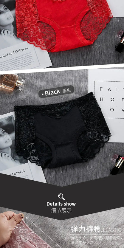 Lace Breathable Women's Underwear Panties Lace Lingerie Female Underwear Ladies Casual Underpants Seamless Women's Briefs luvshop24