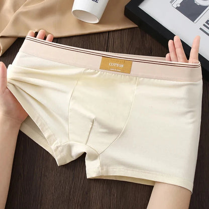 3pcs Men Underwear Cotton BoxerShorts Hombre Panties Man Breathable Underpants Sexy Sports Comfort Male Boxers  Size L-4XL luvshop24