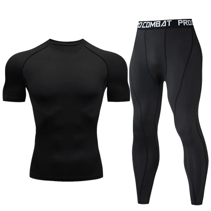 1pcs Men Long-sleeved Thermal Underwear Male Tight Fitting Fast Dry Elastic Fitness Suit Set Man Autumn Winter Sprots Wear luvshop24