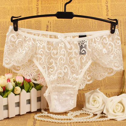 Lace Women Underwear Seamless Ultra Thin Underwear for Female Breathable High Waist Solid Color Panties Трусы Женские Кружевные luvshop24