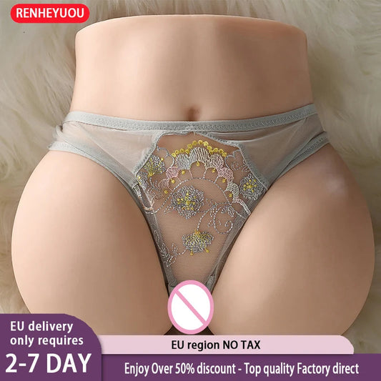 RENHEYUOU Newest SexDoll Male Masturbation Torso Doll Lifelike Vagina TPE Adult Insertable Pussy Half Body Sex Toy luvshop24