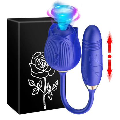 Rose Sucking Vibrator for Women Dildo Thrusting Vibrating Clit Sucker Nipple Clitoris Stimulation Female Sex Toys for Adults luvshop24
