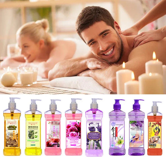 500ML Facial Body Massage Essential Oil Moisturizing Vegetable Oil Open Back Scraping Massage Essential Oil BB oil luvshop24