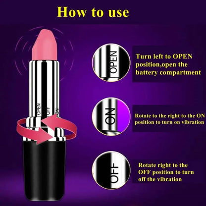 Mini Lipstick Vibrator Speed Adjustable Privacy Bullet Clitoris Stimulator Massage Erotic Sex Toys For Women Adult Products luvshop24