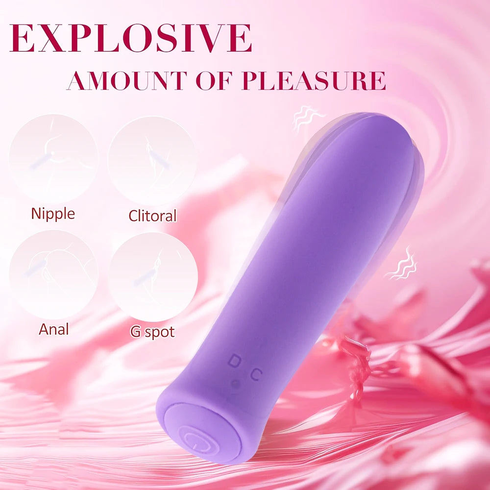 Mini Bullet Vibrator Female Powerful G Spot Clitoris Nipples Stimulator Vagin Massager Dildo Maturbator Adult Erotic Toys Women luvshop24