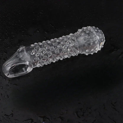 Reusable Condom for Sexual Pleasure Hard Rough Big Condom Penis Sleeve Extender for Men Delay Ejaculation luvshop24
