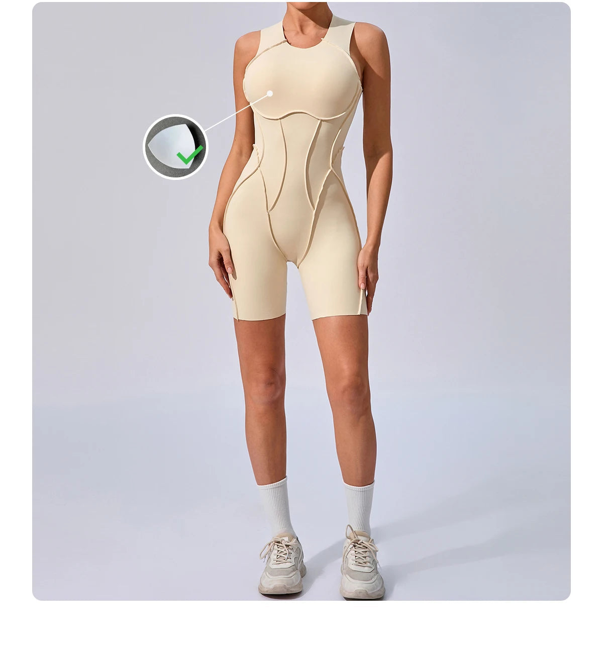 Sports Overalls Padding Sporty Jumpsuit Sportswear Woman Gym Clothing Suit for Fitness Women Bodysuit luvshop24