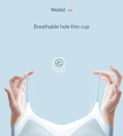 1pcs Summer Women Ultrathin Sport Bra Ms.Basic Thin Vest With Padded Female Brassier Ladys Ice Silk Seamless Comfort breath Bras luvshop24