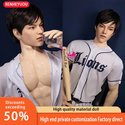 RENHEYUOU Penetrating Anal Sex Doll Male Gay Sex Toys Artificial Detachable Penis Big Dildo Silicone Sexy Adult Male Sex Doll luvshop24