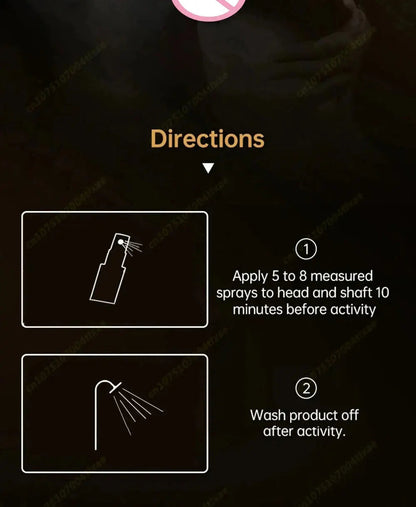 Male Penile Delay spray for External Use Long lasting 60 minutes Anti premature ejaculation Fast Erectile Product for Adults luvshop24