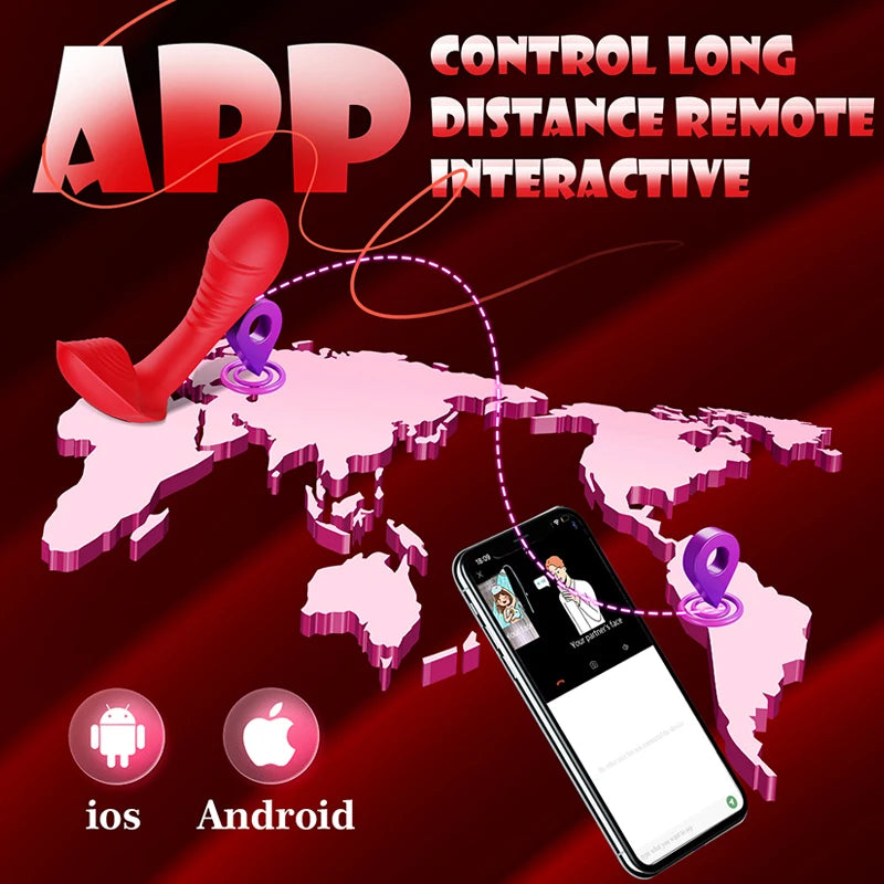APP Control Wearable Butterfly Rabbit Vibrator Vibrating Panties Clitoral Vagina G Spot Stimulator Adult Toy for Women Couple luvshop24