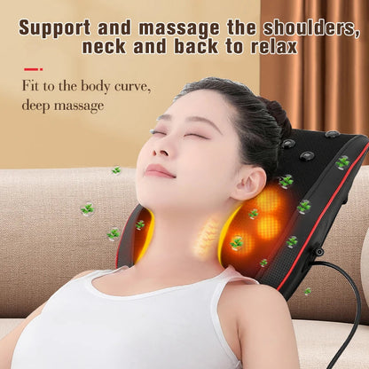 Portable Massager, Waist Massager, Full-body Muscle Relaxer, Car-portable Backrest Vibration Comfort Massager luvshop24