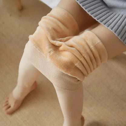Women's Fleece Tights Warm Insulated Pantyhose Skin Effect Translucent Stockings Sexy Women's Underwear High Elastic Leggings luvshop24