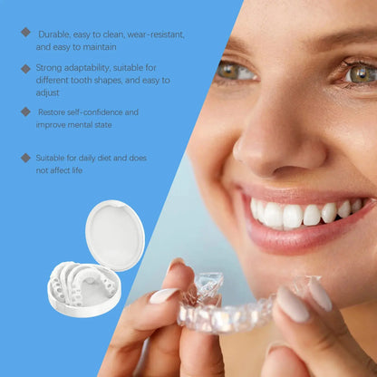 Oralhoe Adjustable buckle-type dentures: simulated braces, teeth-beautifying dentures, temporary tooth filling, orthodontic care luvshop24