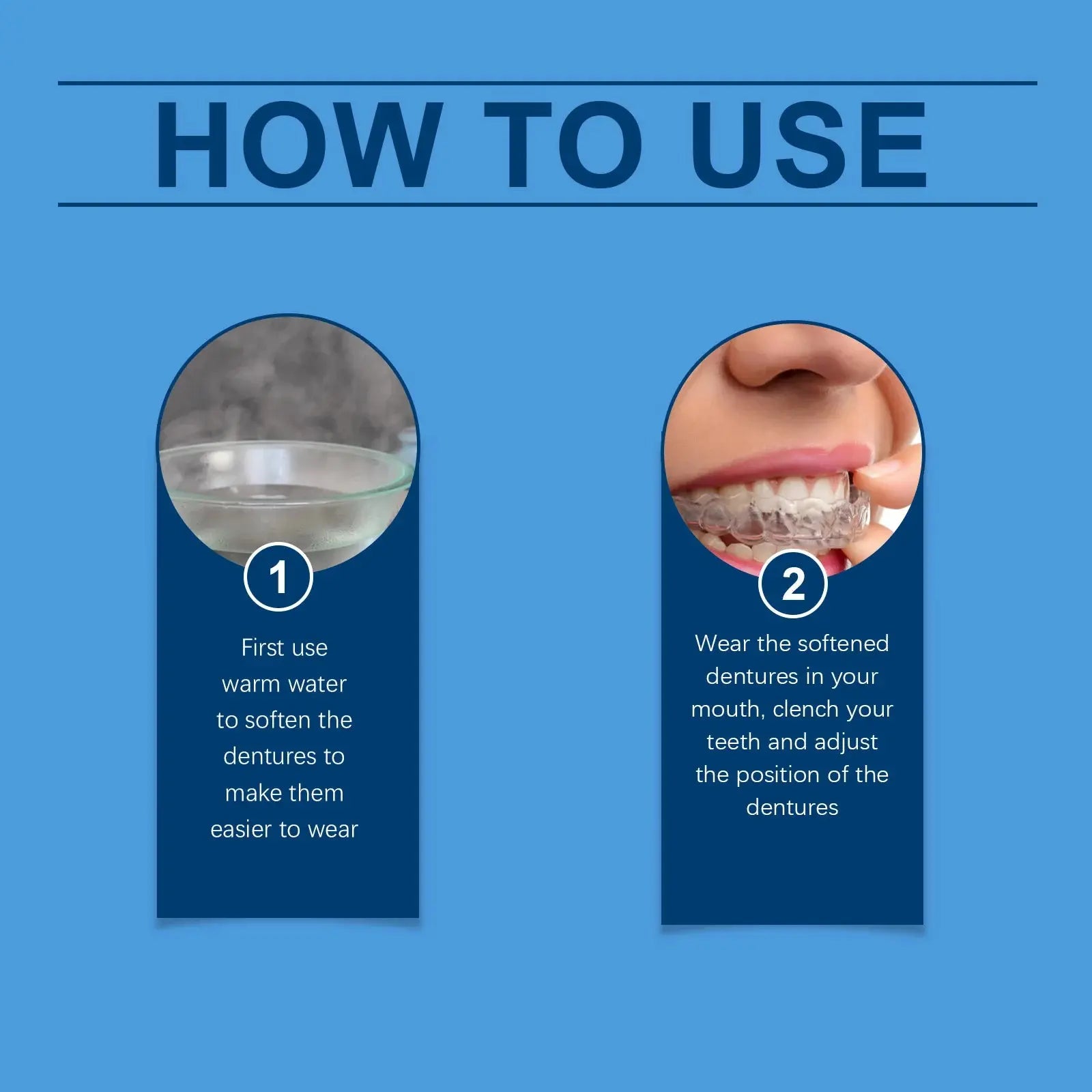 Oralhoe Adjustable buckle-type dentures: simulated braces, teeth-beautifying dentures, temporary tooth filling, orthodontic care luvshop24