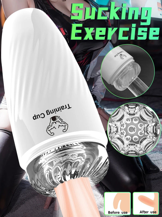 Male Masturbator Transparent Meat Vaginal Masturbation Adult Male Sex Toy Piston Manual Masturbator Cup Penis Massage Trainer luvshop24