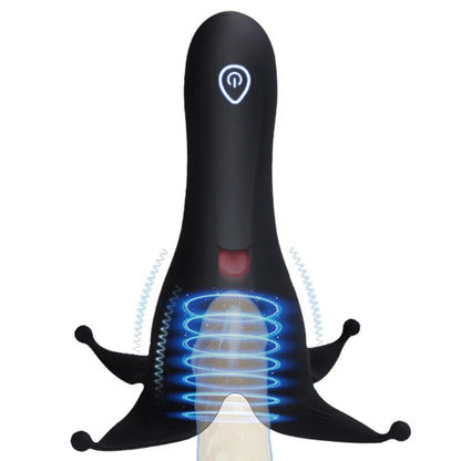Glans Trainer for Men Powerful Vibrating Penis G Spot Masturbator Soft Fingertip Prolong Endurance Massage Vibrator Erotic Toys luvshop24