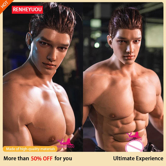 RENHEYUOU 183cm Joint movable muscle men with doll penis anal adult silicone sex doll female masturbation device gay sex toys luvshop24