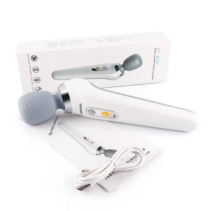 USB Handheld Electric Wand Massager High Frequency Vibration Body Neck Back Muscle Relax Vibrating Deep Tissue Massage Machine luvshop24