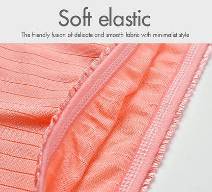 8pcs/lot Women Panties Milk Silk Girls Plus Size Underwear High Waist Briefs Breathable Solid Color Female Lingerie 38-100KG luvshop24