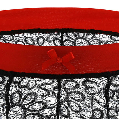 Men Sexy Crossdressing Erotic Sissy Lingerie See Through Mesh Lace Gay Underwear Male Bra Top Transparent Boxers Fetish Customs luvshop24