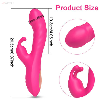Rabbit Vibrator Realistic Dildo Sex Toys for Women 10 Vibration G Spot Clitoral Vibrators Stimulator Sextoy for Adults Goods 18+ luvshop24