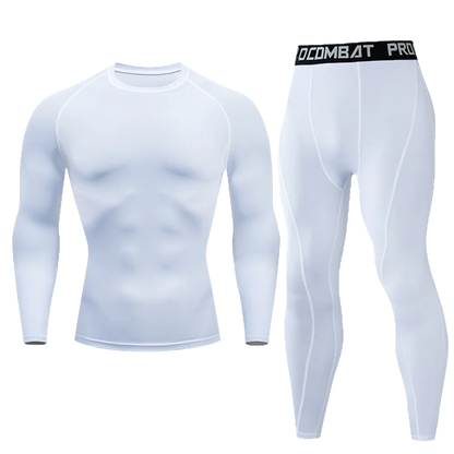 1pcs Men Long-sleeved Thermal Underwear Male Tight Fitting Fast Dry Elastic Fitness Suit Set Man Autumn Winter Sprots Wear luvshop24