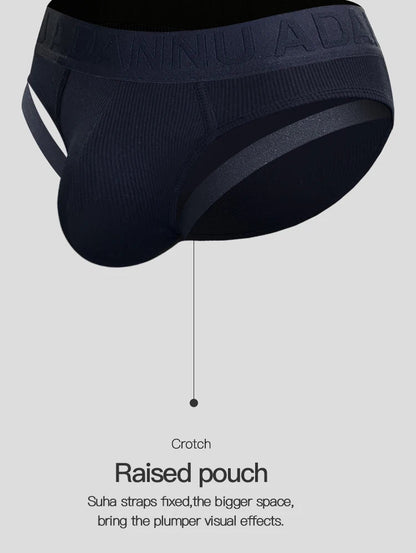 CMENIN Sexy Leg Strap Mens Sports Fitness Briefs Male Underwear Gays Slip Bikini Jockstrap Underpants Cotton Homme Bikini Briefs luvshop24