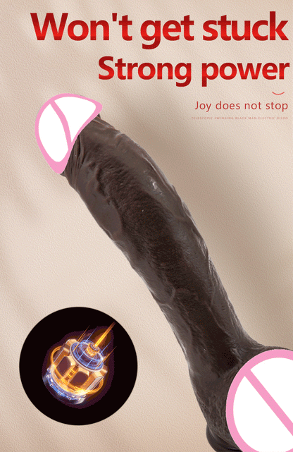 10.6in Long Realistic dildo Black vibrator penis telescopic Swing Heating silicone dildo remote control Dildo Vibrator for wome luvshop24