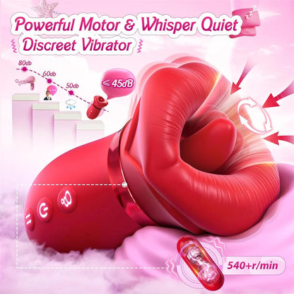 Sex Toys for Women Sucking Vibrator Tongue Licking 360 Rotation Nipple Clitoris Nipple Double Stimulation Female Adult Goods luvshop24