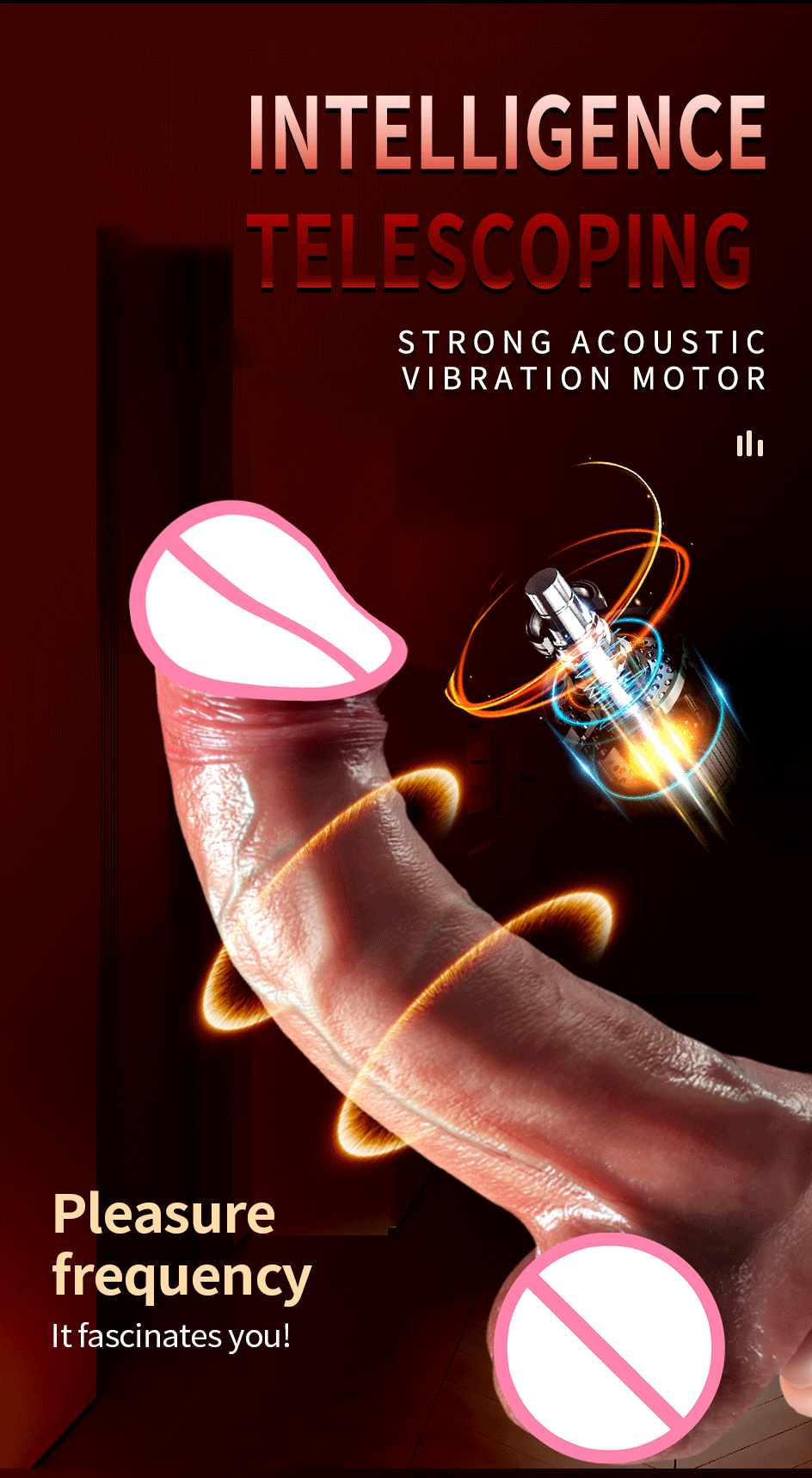Realistic Vibration Dildo Telescopic Penis Anal Plug Vibration Female Suction Cup Masturbation Sexmachine Sex Toys For Women 18+ luvshop24