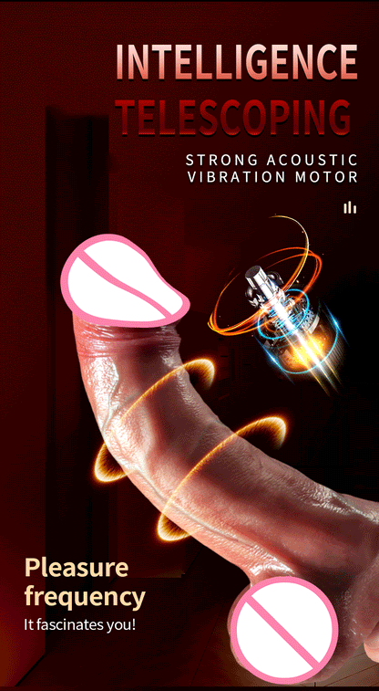 Realistic Vibration Dildo Telescopic Penis Anal Plug Vibration Female Suction Cup Masturbation Sexmachine Sex Toys For Women 18+ luvshop24