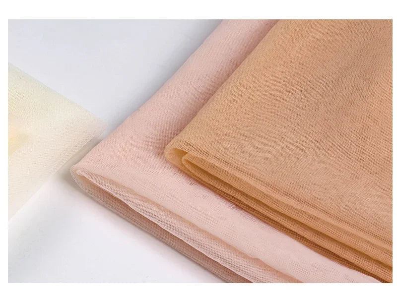 0.5/2/5m Low Stretch Corsetry Fabric Premium Strong Net Soft Nude Tulle for Corset,Power Mesh,DIY Women Dress,Bridal Veil Sewing luvshop24