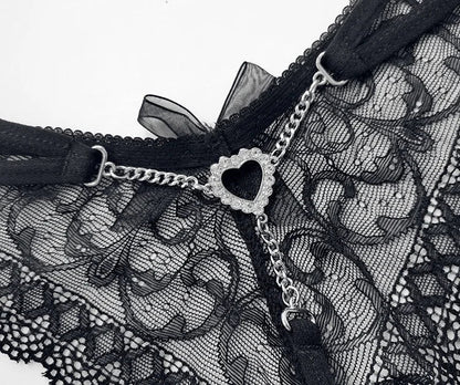 Metal Chain Hot Sexy Women Panties Cotton G String Girls Briefs Letter Thong Erotic Female Underwear Low Waist Intimates luvshop24