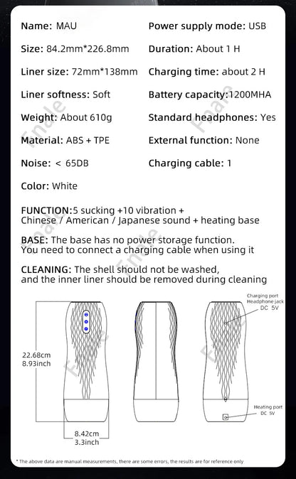 Male Masturbator Automatic Sucking Vibration Blowjob Machine Heating Pussy Penis Pump Masturbation Cup Sex Toys for Men Supplies luvshop24