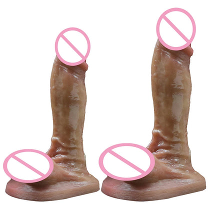 18+ Realistic Dildos For Women Liquid Skin Silicone Dildo With Suction Cup Vaginal/G-Spot Masturbation Massage Penis Realista luvshop24
