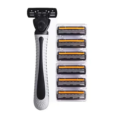 Shaver Brand New Design Men Razor Shaving Three Layer Shaver Reusable Razor Imported Blade Multi Tool Head Change luvshop24