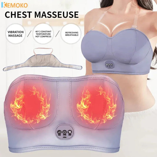 Breast Massage Bra Wireless Heating Vibration Chest Breast Enhancer Stimulator Prevent Sagging Electric Breasts Massager Device luvshop24