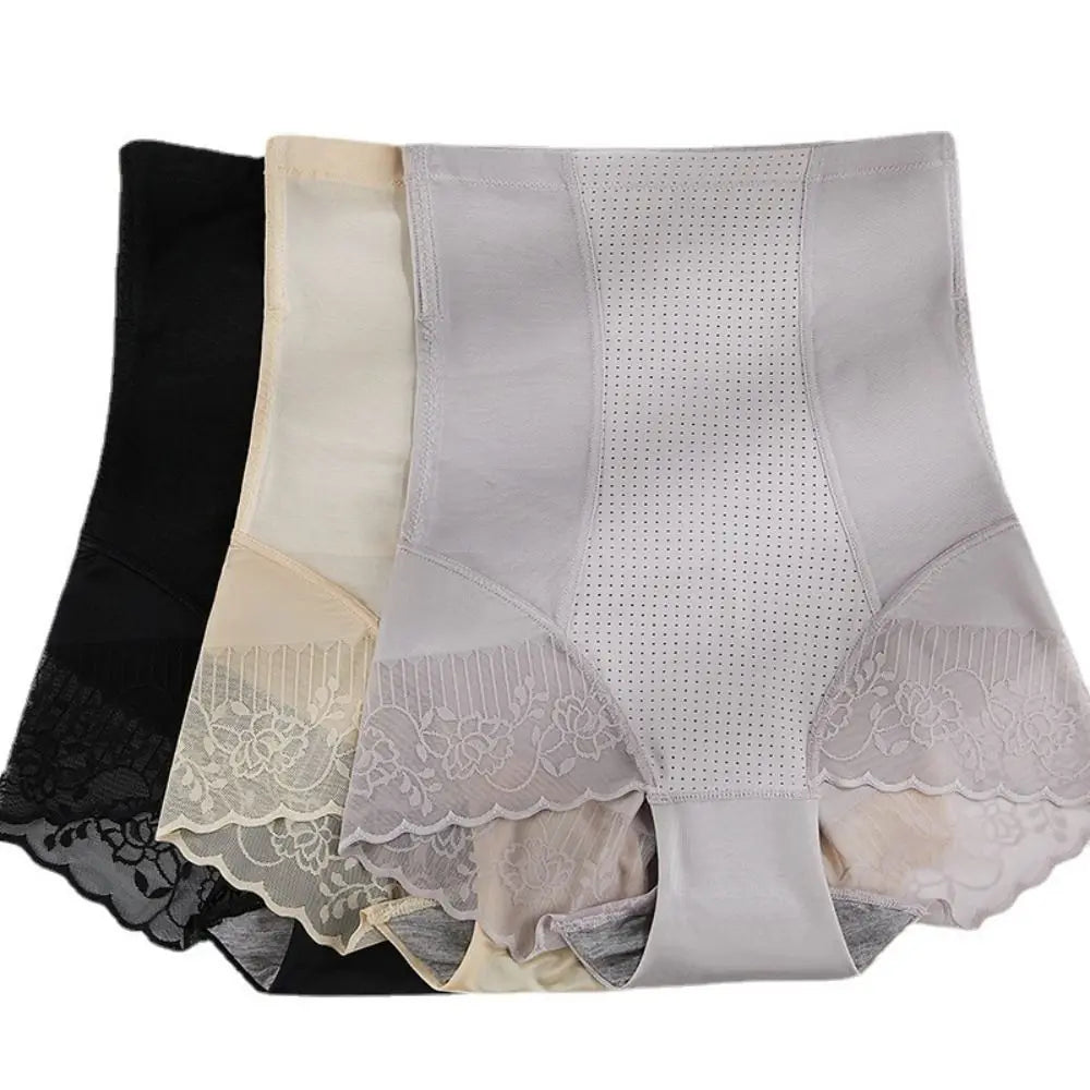 Lace Flower Postpartum Panties Transparent Tight Slim Seamless Underwear Restoration High Waist Tummy Control Shapewear Gym luvshop24