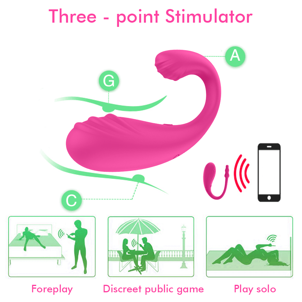 APP Remote Control Women's Dildo Vibrator Vagina G-Spot Dual Stimulation Massager Wearable Underwear Sex Toy luvshop24