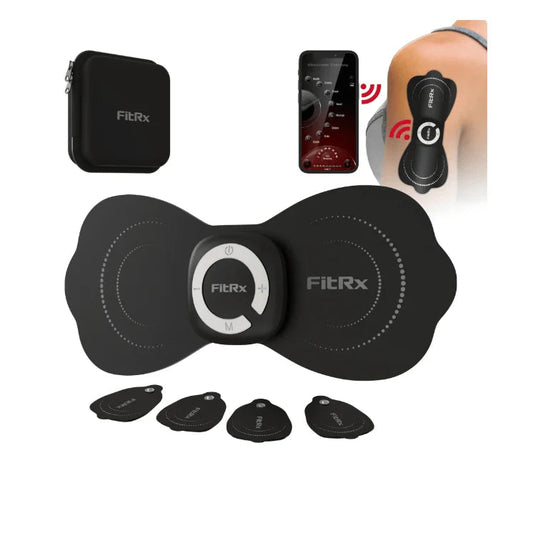 FitRx USB-Rechargeable Cordless Shiatsu Shoulder & Back Neck Massager with Heat Black luvshop24