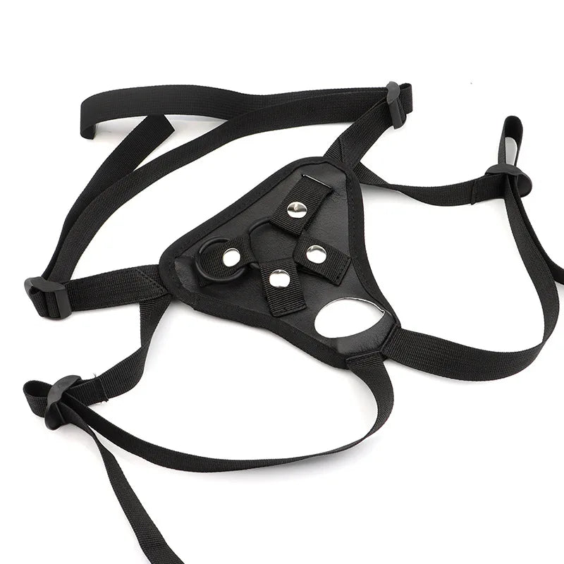 New Black Leather Dildos Pants Erotic Sex Toys for Lesbian Wearable Penis Panties Strap on Adult Game luvshop24