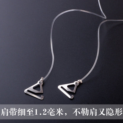 1 Pair Summer Transparent Bra with Silicone Bra Accessories Bra Straps Ladies Adjustable Transparent Hook Invisible Straps luvshop24