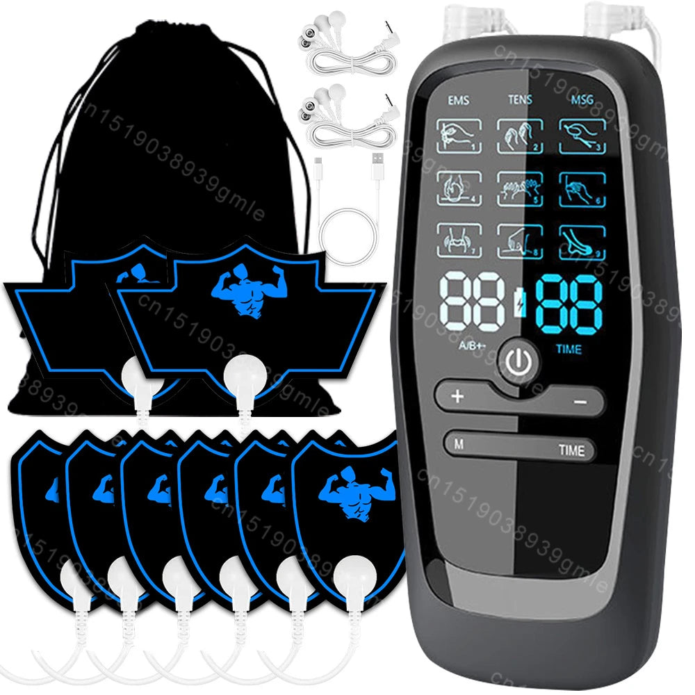Physiotherapy Tens Muscle Stimulator Electric Ems Acupuncture Body Massage Digital Therapy Slimming Machine Electro Stimulator luvshop24