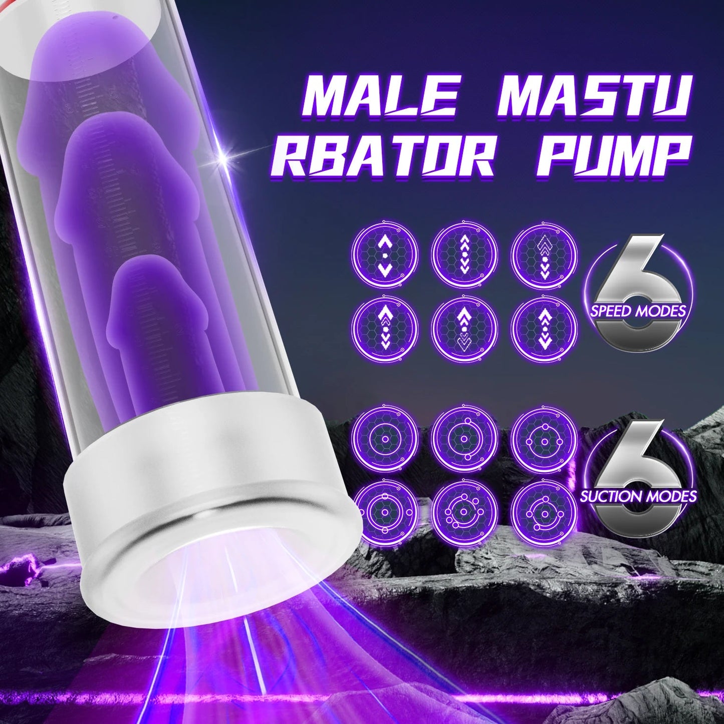 2 in 1 Electric Male Masturbator Penis Pump Automatic Male Masturbator Penis Enlargement Dick Pump Sexual Performance Erection luvshop24